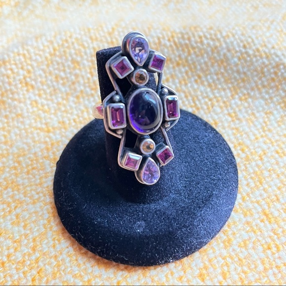 Nicky Butler Jewelry - Vintage Nicky Butler Silver Multistone Ring